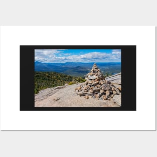 Cascade Mountain Peak Rock Cairn Keene NY Posters and Art